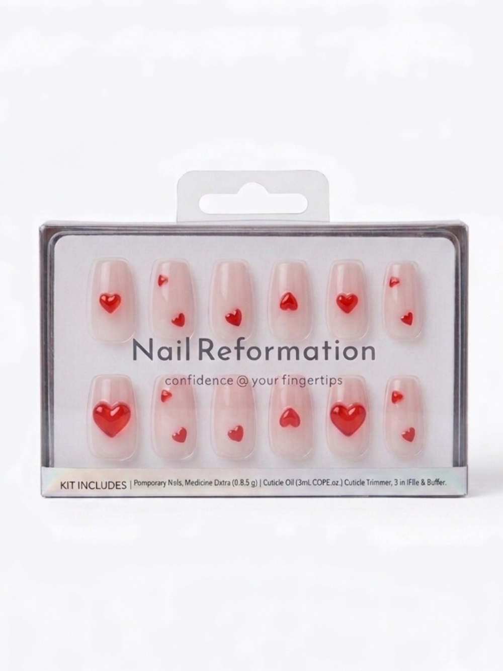 Nail Reformation Press-On Kit - Hearts